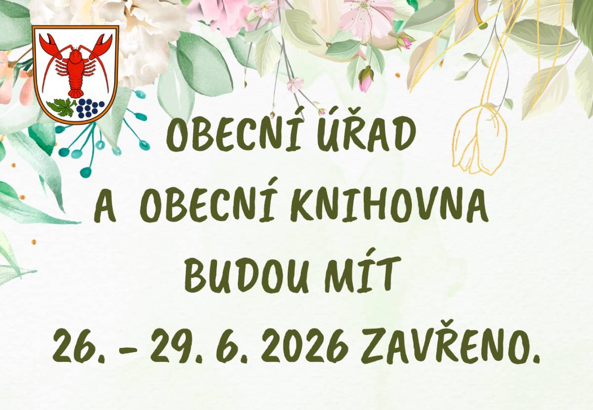 Dovolená 26.-29.6.2026