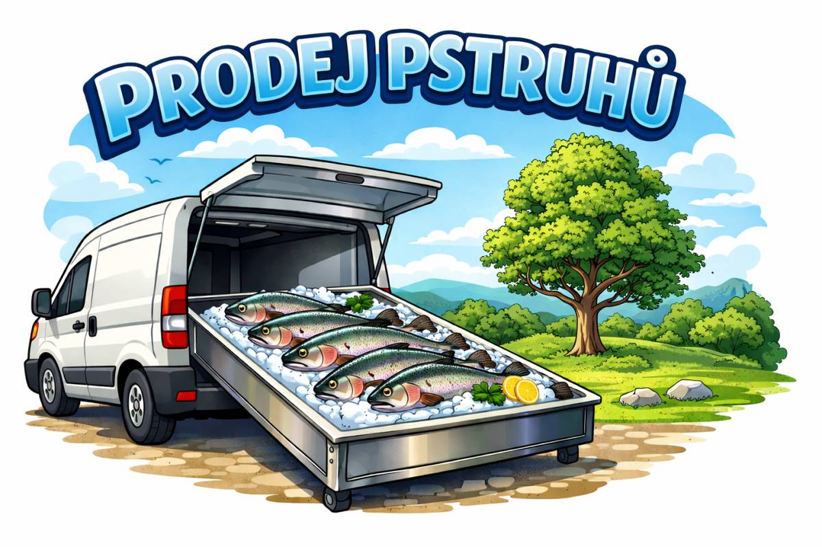 V pátek 26. června 2026 v 15:20 hodin přijede do naší obce Pstruhařství Dolní Babákov. V nabídce budou čerství chlazení pstruzi, uzení pstruzi, rybí filety, rybí saláty a další rybí výrobky.