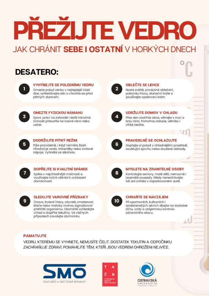JAK CHRÁNIT SEBE I OSTATNÍ V HORKÝCH DNECH.