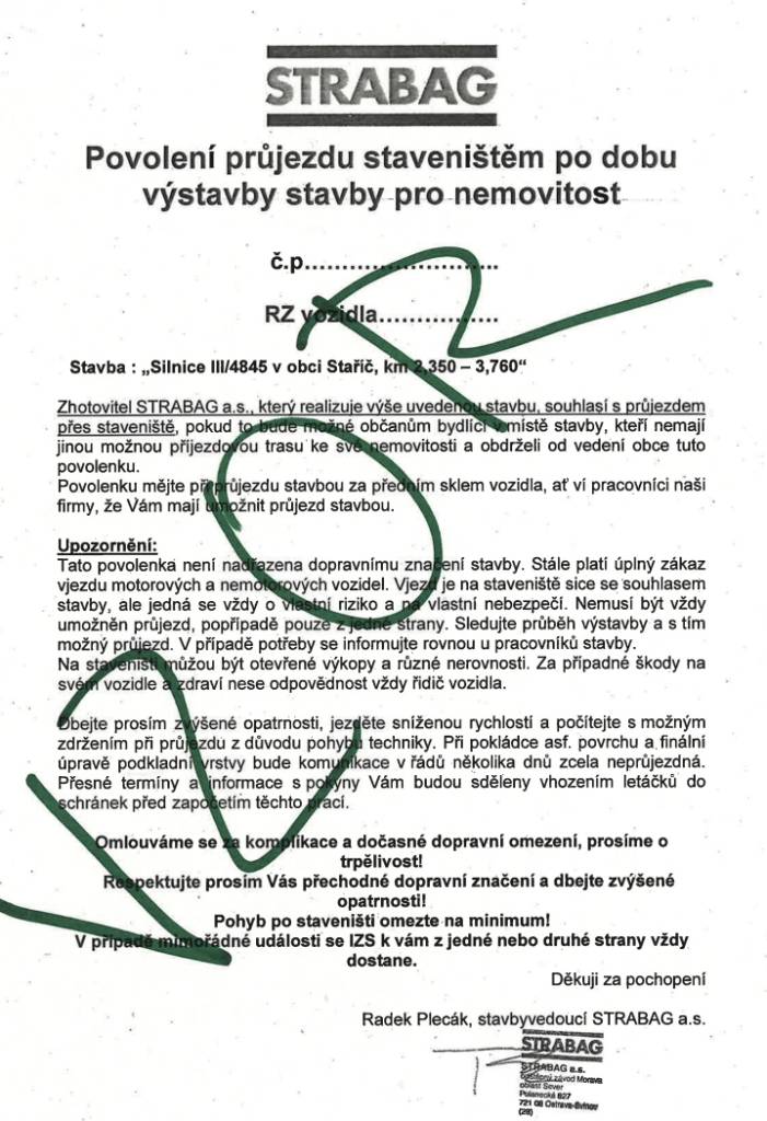 OBYVATELÉ NEMOVITOSTÍ V UZAVŘENÉM ÚSEKU SVIADNOVSKÁ  HROMADNÁ DOPRAVA  OBYVATELÉ MALÉHO STAŘÍČE