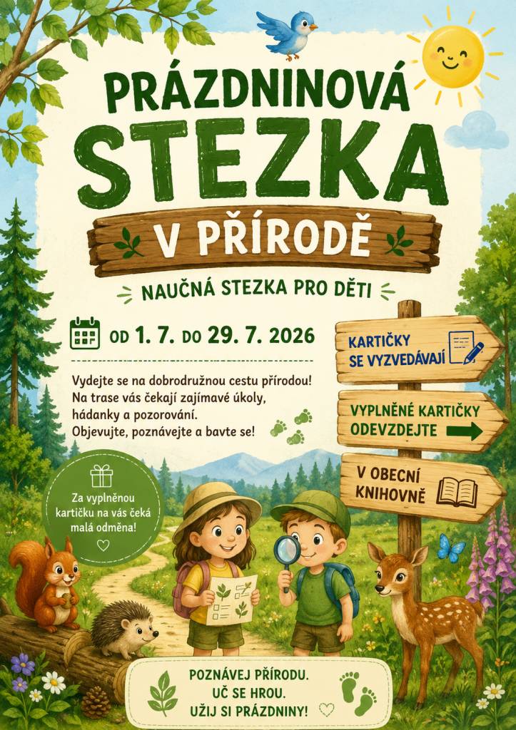 Naučná stezka v přírodě pro děti.