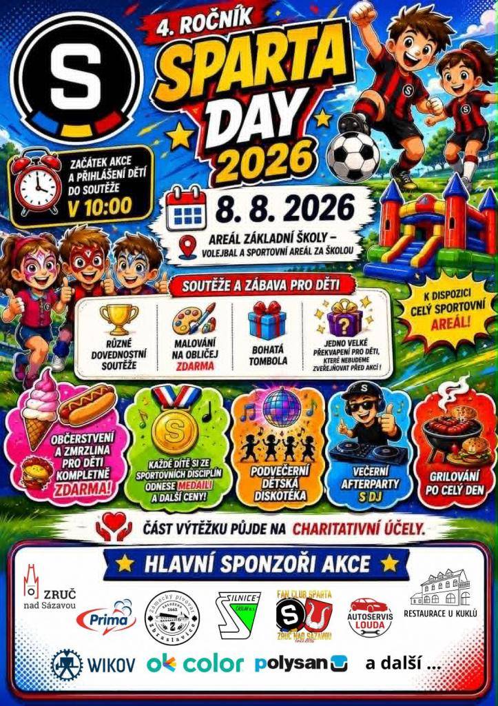 Pozvánka na letošní Sparta Day ve Zruči