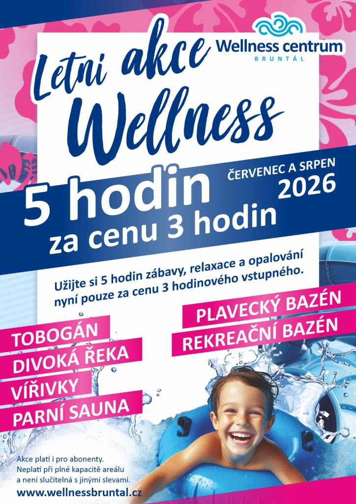 Wellness centrum v Bruntále nabízí speciální akci, která platí pro abonenty.