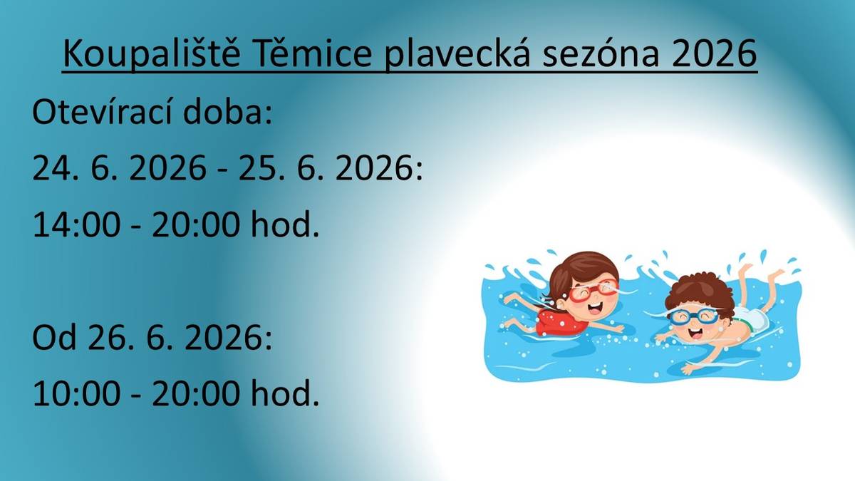 S radostí oznamujeme, že ode dneška se můžete přijít osvěžit na koupaliště.