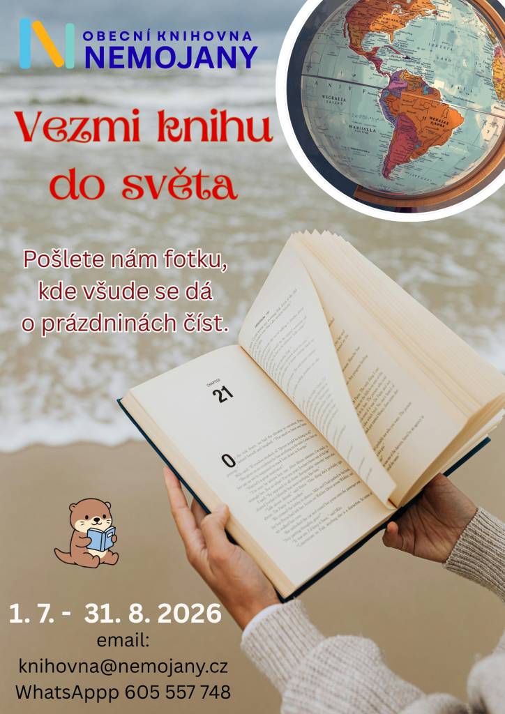 Obecní knihovna zve na prázdninovou akci „Vezmi knihu do světa“
