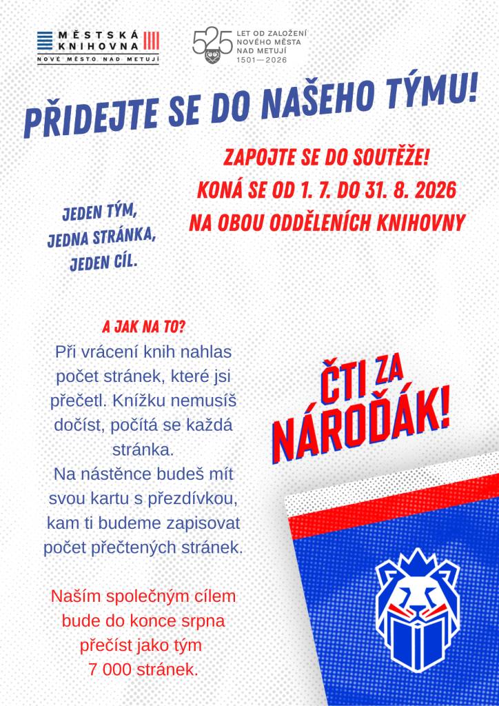 Letní čtenářská soutěž pro všechny věkové kategorie