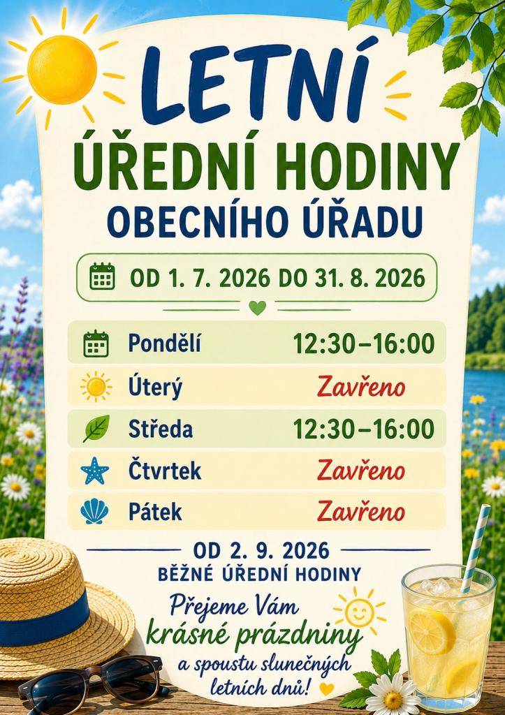 Prázdninové úřední hodiny
