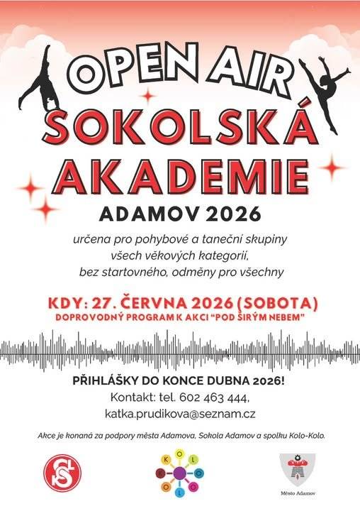 I přes velké teploty je připraveno 120 dětí.Přijďte nás podpořit na sokolskou akademii od 13:00. Moc děkujeme Prosíme příznivce a přátele Kola-Kola, Sokola i města Adamov o sdílení. Ať máme pro koho tančit a cvičit.