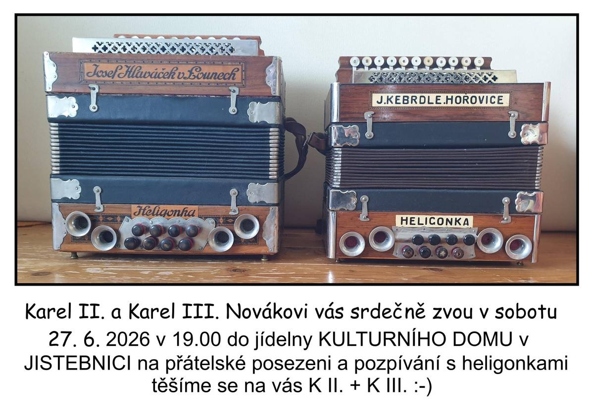 27. června 2026 od 19:00 hod. - KD Jistebnice