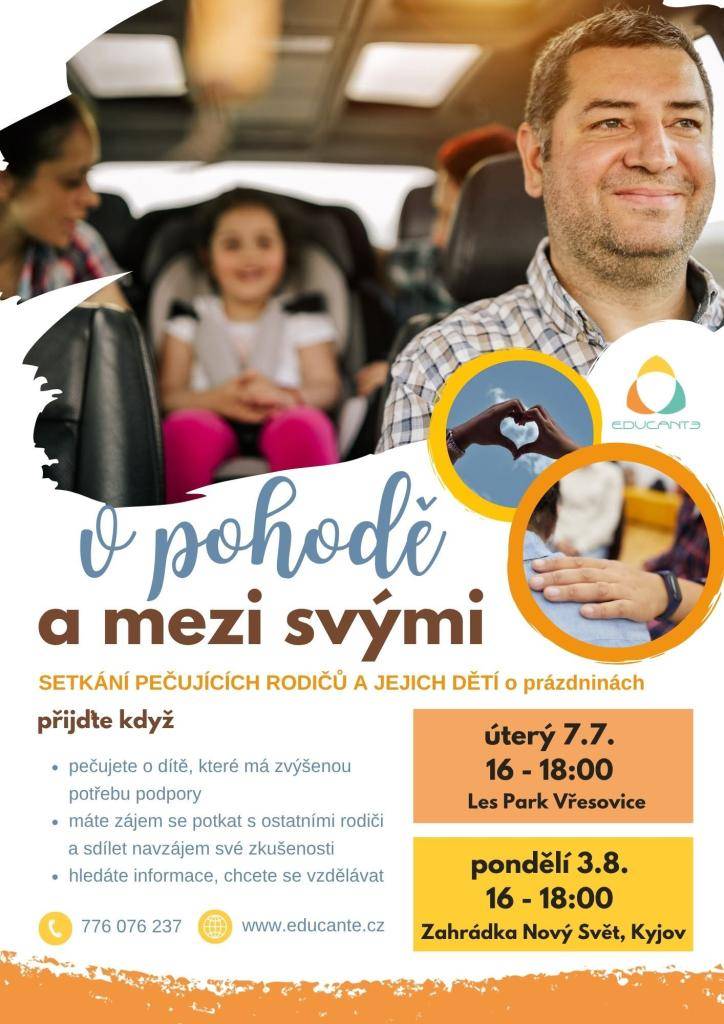 SETKÁNÍ PEČUJÍCÍCH RODIČŮ - 7.7. A 3.8.2026