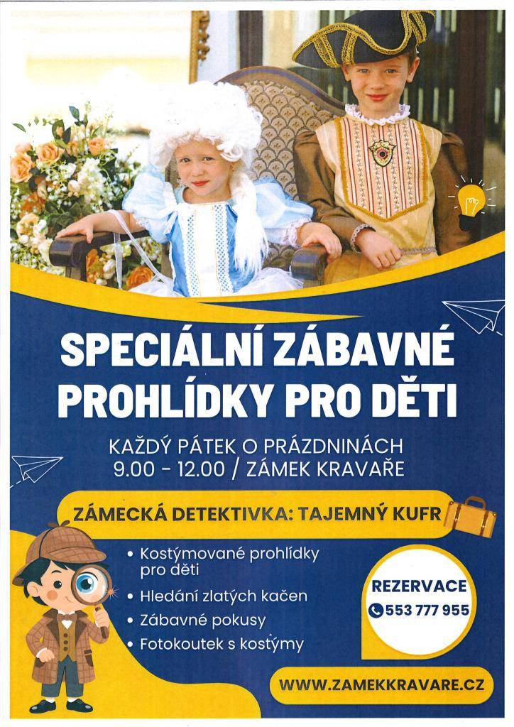 Speciální zábavné prohlídky pro děti