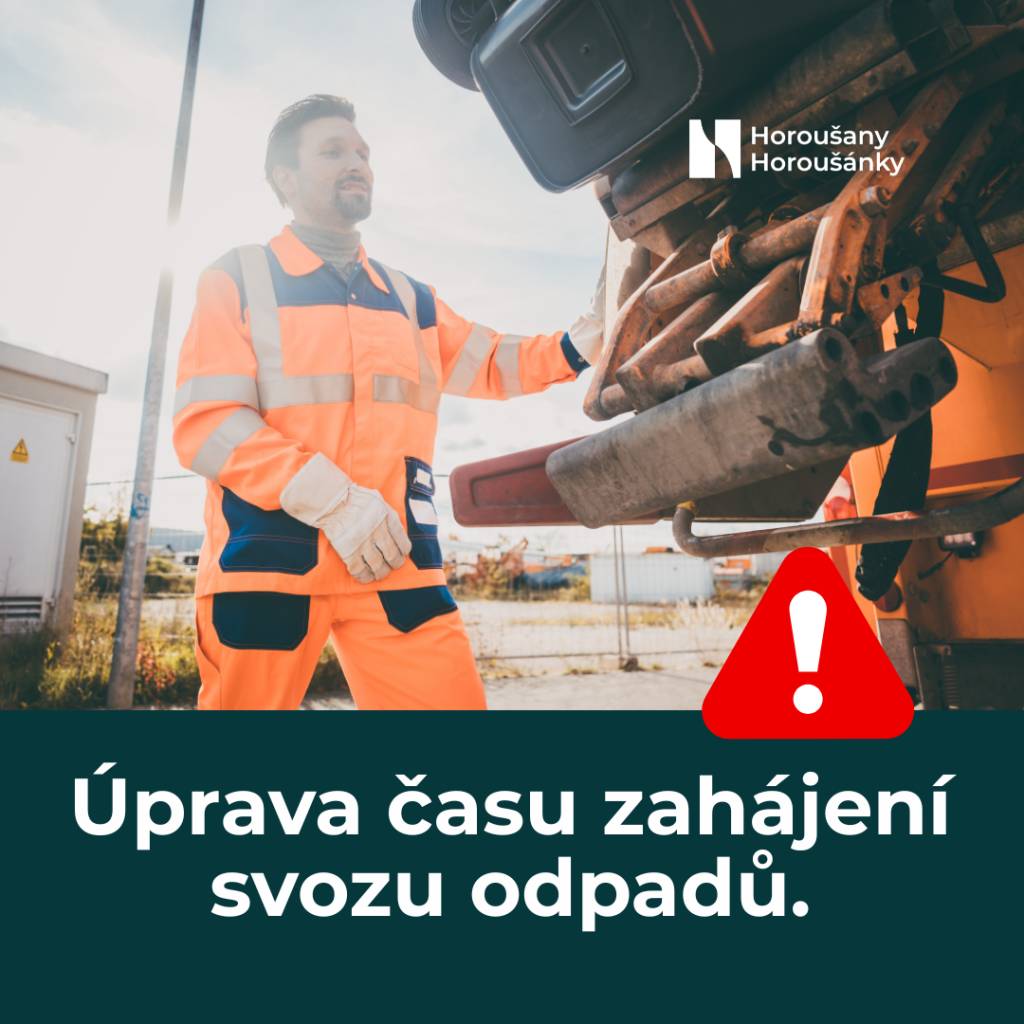 Upozornění k svozu odpadu!