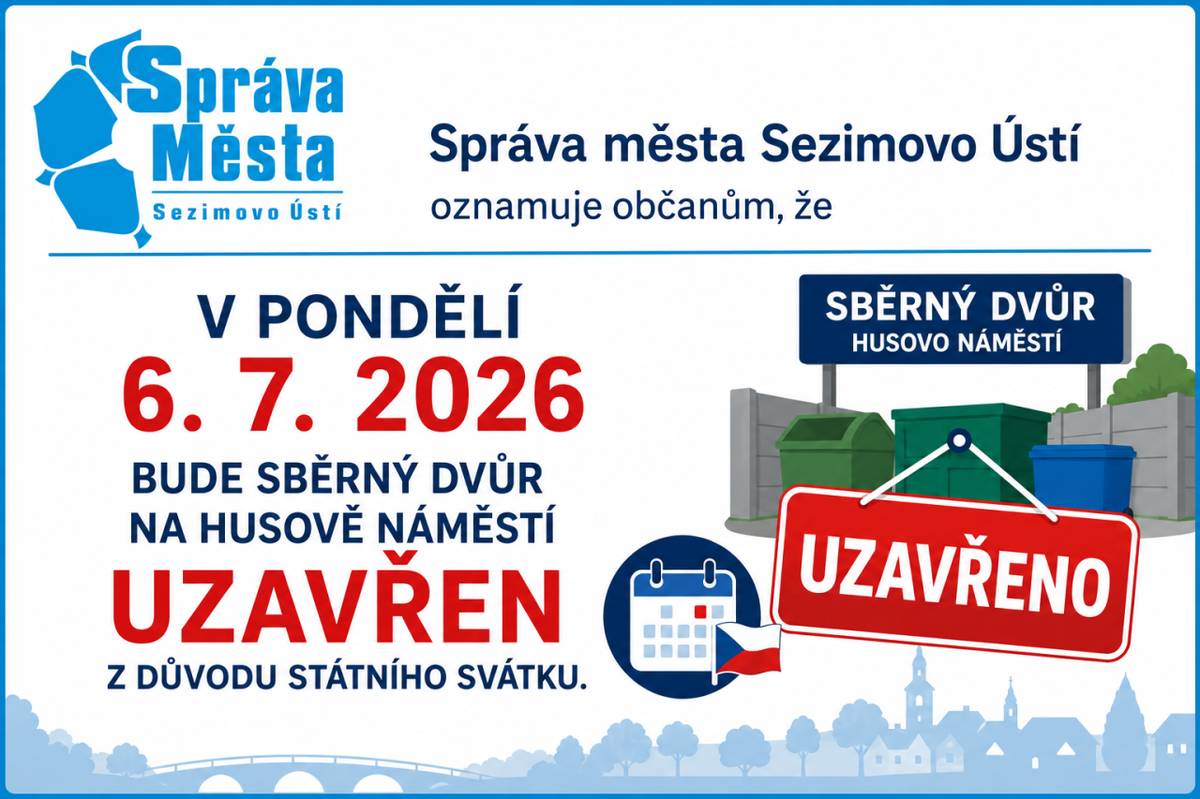 a svátek 6. 7. 2026 UZAVŘEN
