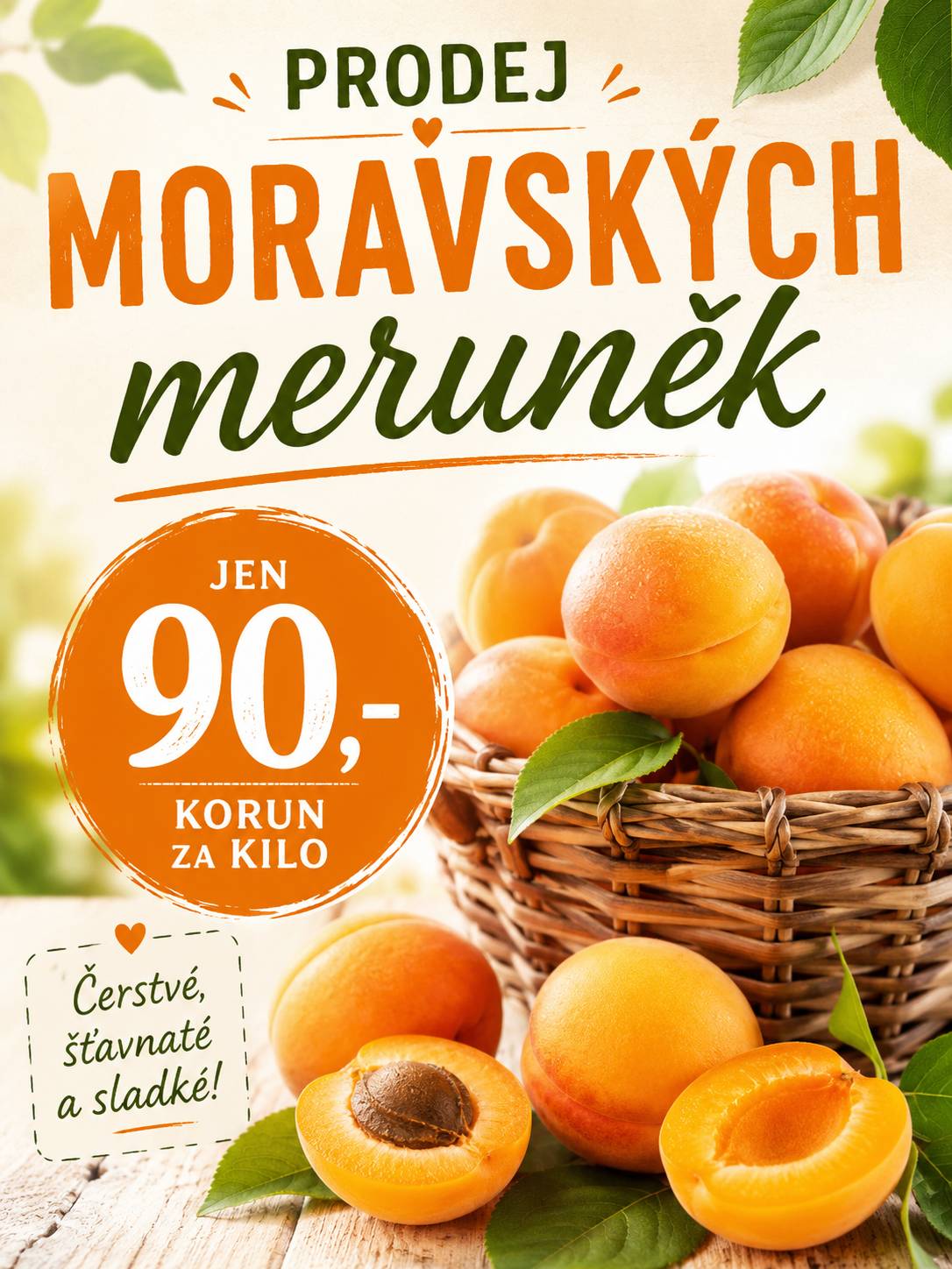 Milí spoluobčané, omlouváme se za komplikace spojené s prodejem meruněk a jahod v naší obci. Prodej byl přesunut na dnešní odpoledne, 24. 6., od 15:00 hodin. Děkujeme za pochopení.