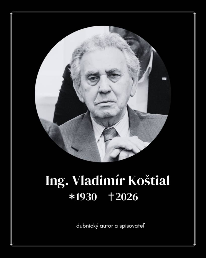 Posledná rozlúčka s 95-ročným Vladimírom Koštialom sa konala na dubnickom cintoríne v utorok 23. júna 2026 dopoludnia. Vladimír Koštial sa narodil v roku 1930 v Trenčíne, celý svoj život - pracovný i rodinný, prežil v Dubnici nad Váhom.