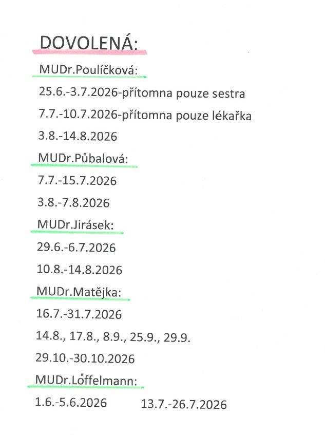 Dobrý den, i tento měsíc přinášíme informace obdržené z Charity Horažďovice. Jedná se jak o společenské akce, tak o dovolené lékařů v Horažďovicích. Charitě velice děkujeme za zaslání. S přáním pěkného dne i prodlouženého víkendu, Vaše Obec Chanovice. Ondřej Klásek