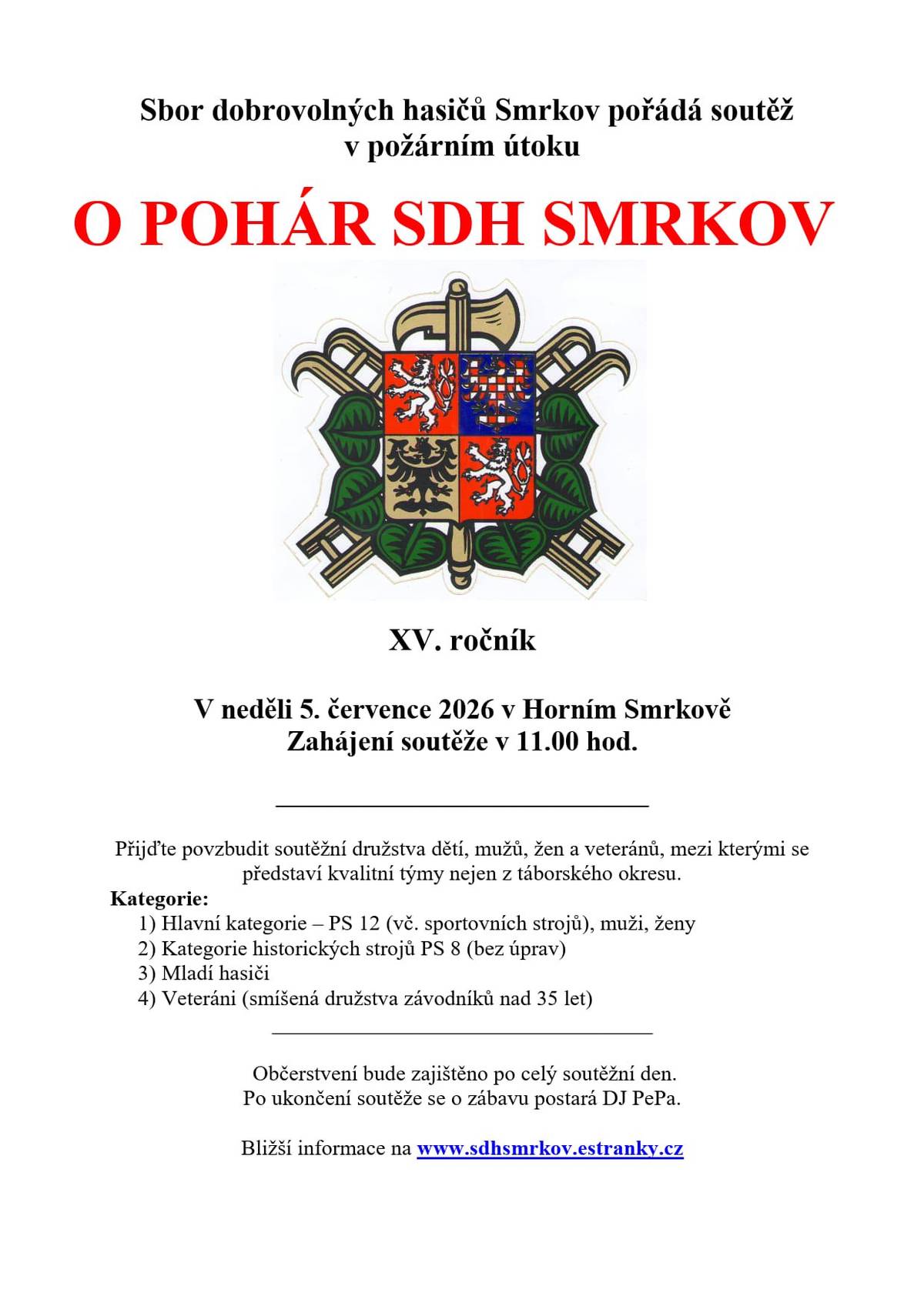 5. července 2026 - Smrkov