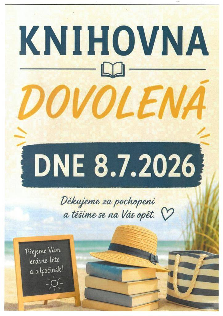 Knihovna dovolená dne 8.7.2026