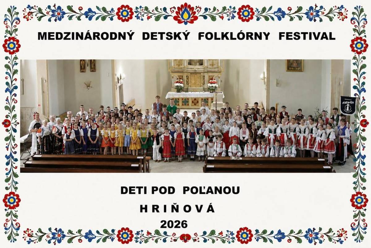 V dňoch 19. až 21. júna 2026 sa v našom regióne uskutočnil očakávaný 18. ročník Medzinárodného detského folklórneho festivalu DETI POD POĽANOU. Mesto Hriňová v úzkej spolupráci s OZ Detský folklórny súbor Hviezdnička opäť privítali stovky mladých tanečníkov, spevákov a hudobníkov.