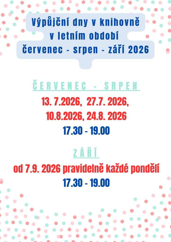 červenec - srpen 2026