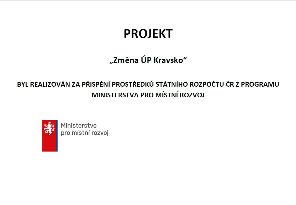 Změna ÚP Kravsko