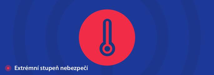 Odpolední teploty překročí 37 °C.                                                                                           Výstraha platí od 27.6.2026                                                                do 29.6.2026 00:00                                        pro Hlavní město Praha, Středočeský kraj, Plzeňský kraj, Ústecký kraj, Liberecký kraj                                               Velmi vysoká zátěž na lidský organismus, nebezpečí přehřátí a dehydratace. Nebezpečí vybočení a lomů kolejnic kolejové dopravy v důsledku jejich roztažení horkem. Doporučuje se dodržovat pitný režim, zvýšit konzumaci neslazených nealkoholických nápojů, které je vhodné kombinovat s minerálními vodami. Omezit tělesnou zátěž a nepobývat na přímém slunci v poledních a odpoledních hodinách. Nenechávat děti nebo i zvířata v automobilech zaparkovaných na přímém slunci. Věnovat zvýšenou pozornost malým dětem, starším a nemocným občanům.