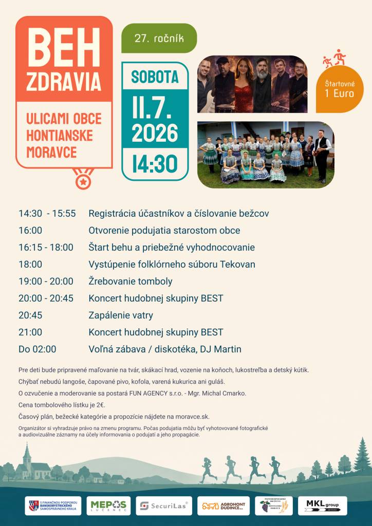 pozvánka na 27. ročník Beh zdravia