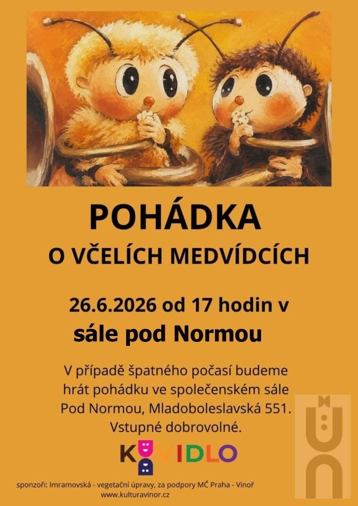 Kvůli velmi vysokým teplotám se pohádka odehraje ve společenském sále pod Normou.