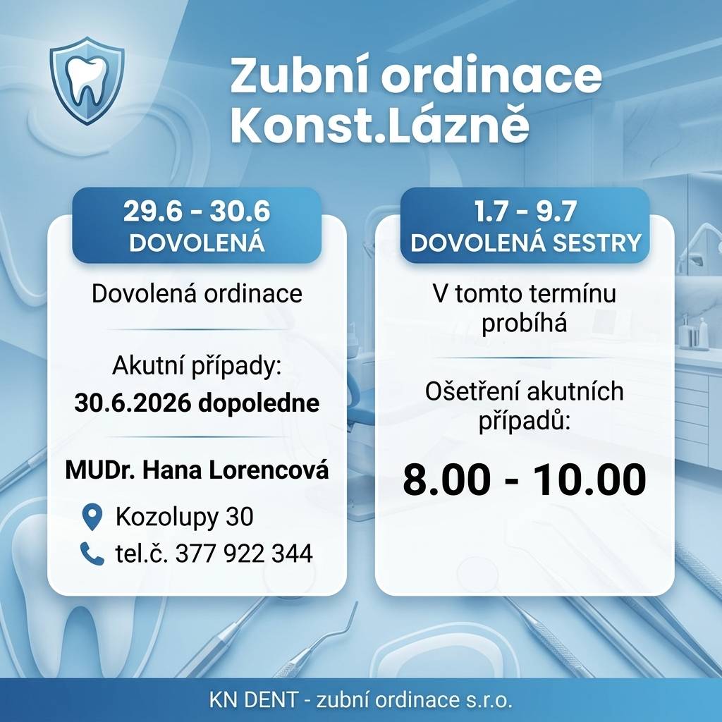 Dovolené v ordinaci....
