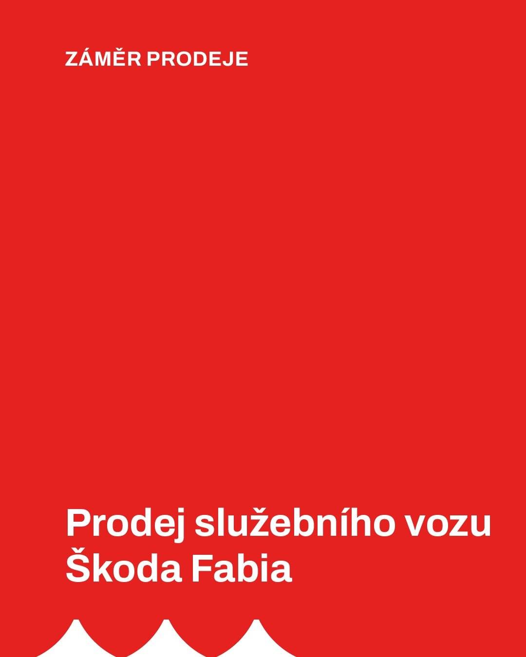 Město Tachov nabízí k prodeji, formou výběrového řízení (obálkovou metodou), služební osobní automobil Škoda Fabia