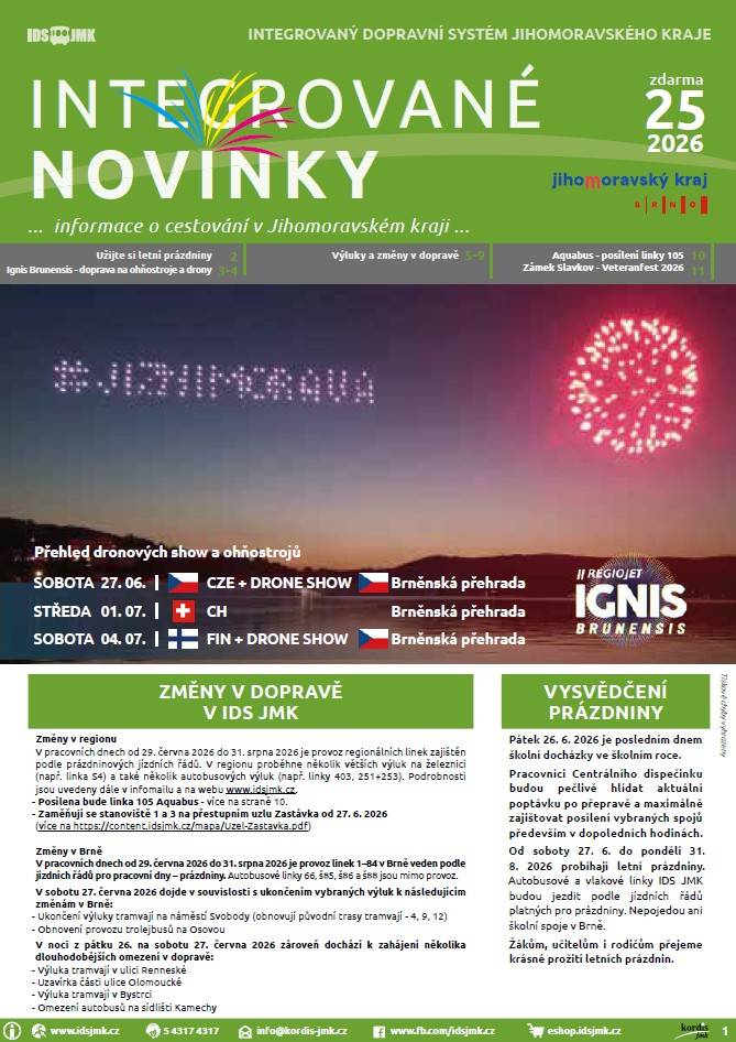 Informace o cestování v Jihomoravském kraji...