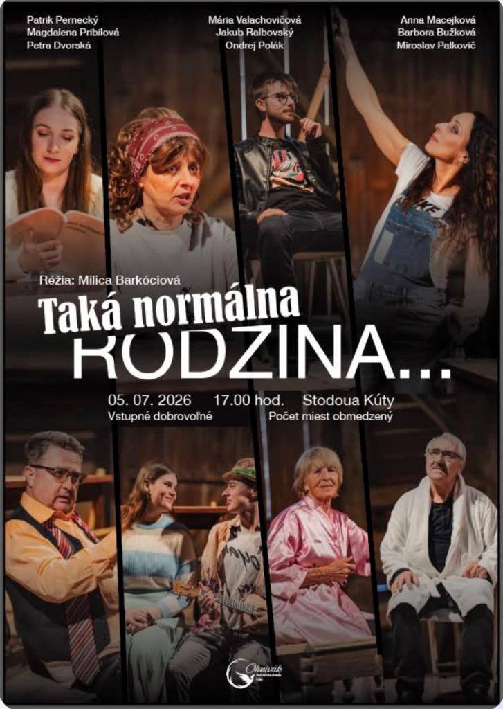 5.júla 2026   Čas: o 17:00 hod.   Miesto: Stodoua Kúty  Vstupné dobrovoľné