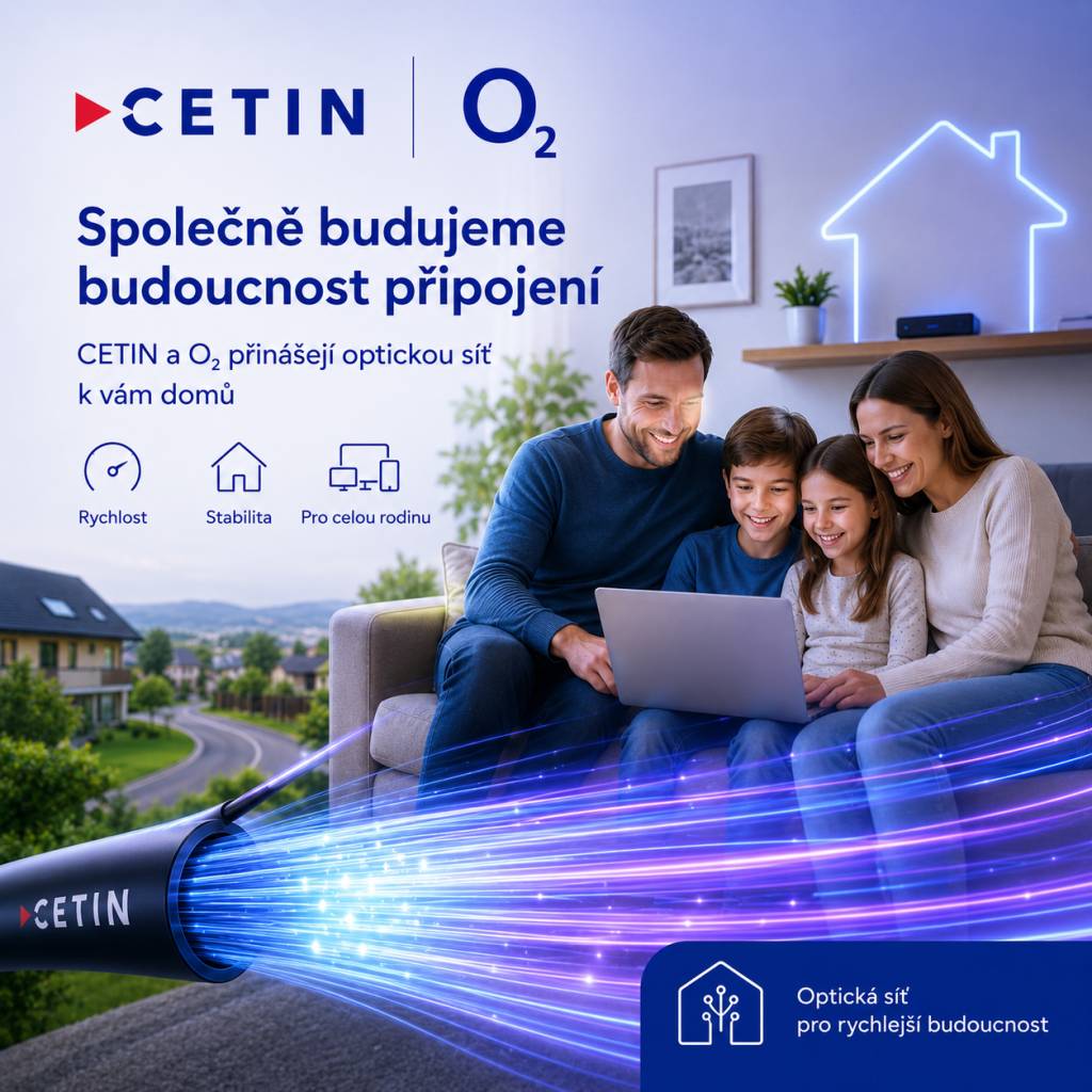 Vážení spoluobčané,  společnost CETIN, a. s. má záměr modernizovat v našem městě telefonní sítě a zajistit tak bezplatné připojení všech domácností k páteřní optické síti. Nová optická síť umožní připojení k nejrychlejší internetové síti i televiznímu vysílání.