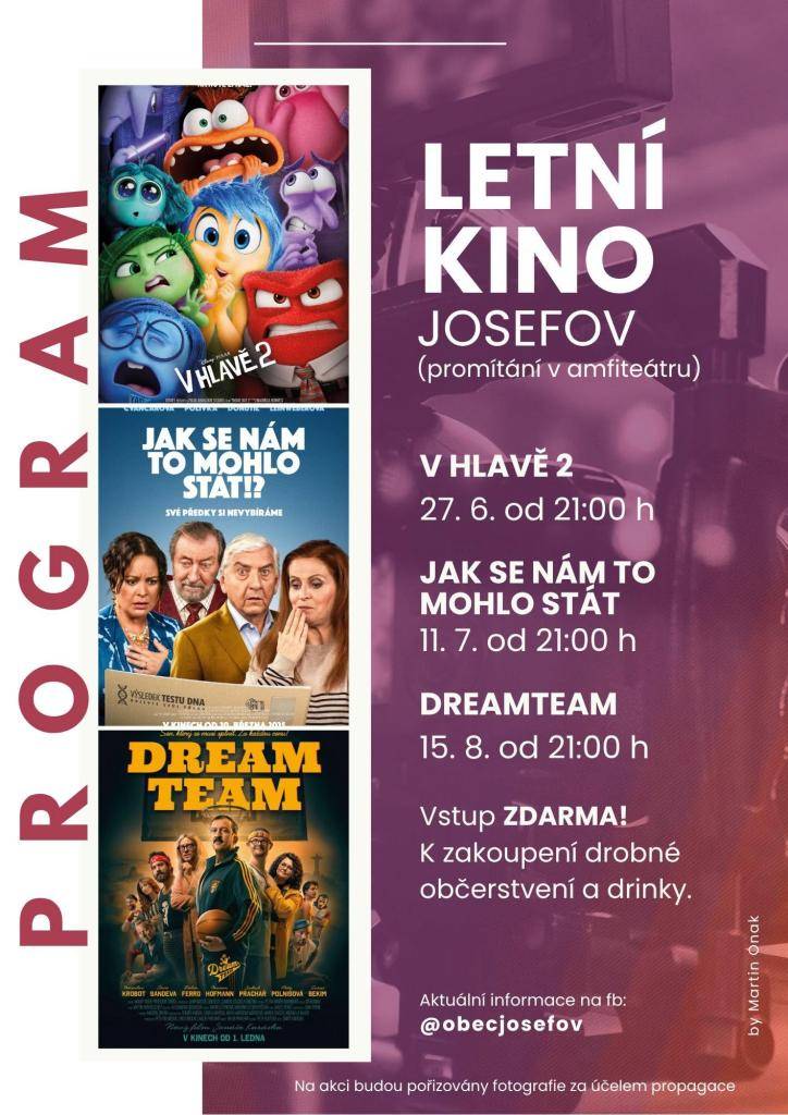 V přírodním amfiteátru opět promítáme