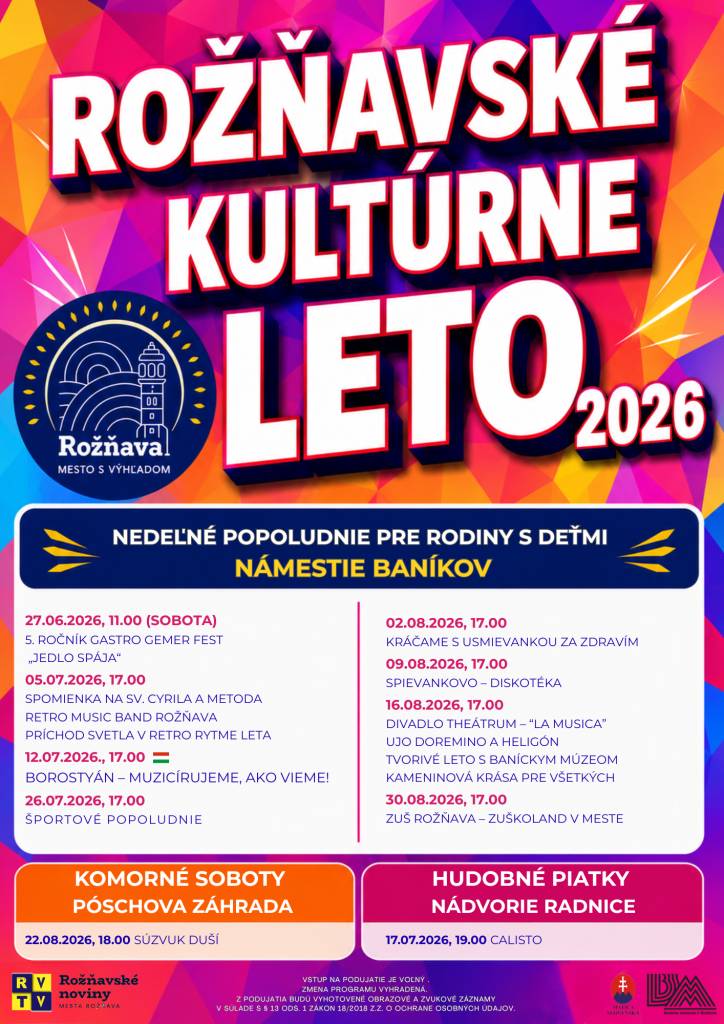 Pozvánka na kultúrne podujatia
