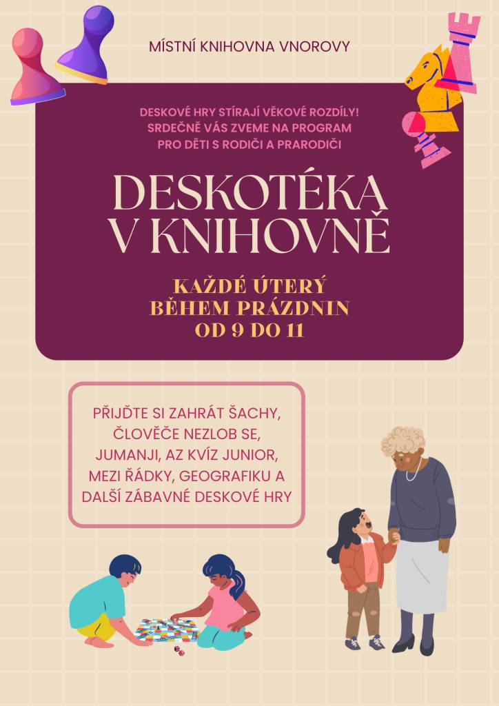 Prázdninová deskotéka v knihovně