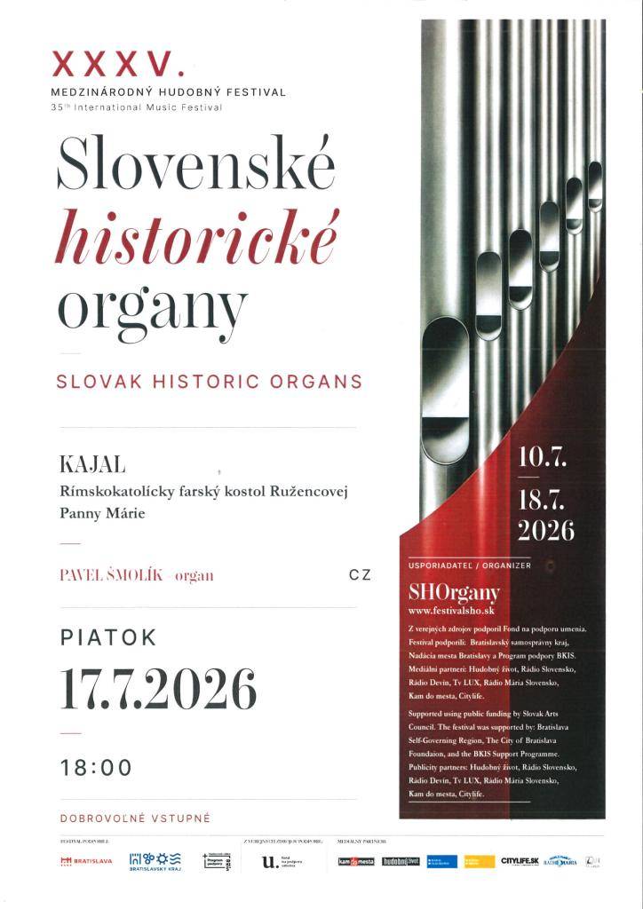 Organový koncert v Rímskokatolíckom kostole.