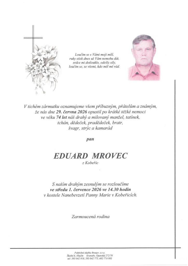 Smuteční oznámení