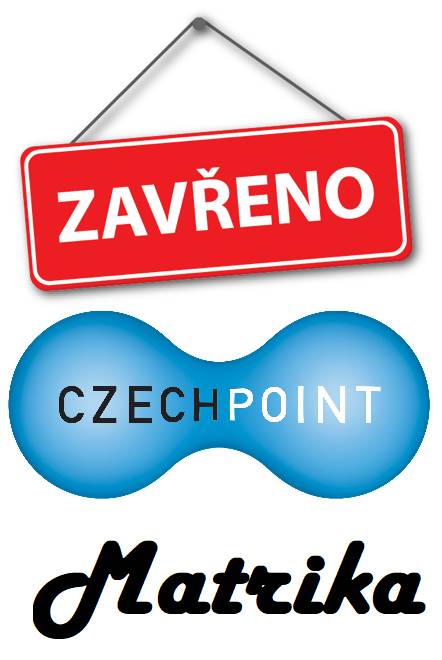 Ve dnech 7. – 10. července a 10. – 14. srpna 2026 je uzavřen Czech Point, Matrika, Evidence obyvatel… z důvodu čerpání dovolené. Děkujeme za pochopení.
