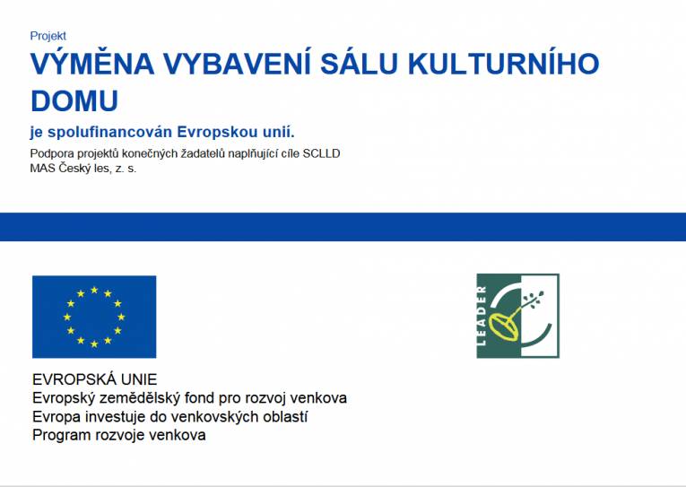 Podpora projektů konečných žadatelů naplňující cíle SCLLD MAS Český les, z.s.