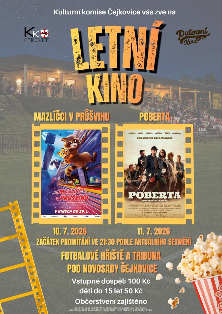 Kdy: 10.7.2026 a 11.7.2026 - od 21:30  Kde: fotbalové hřiště a kabiny Pod Novosady