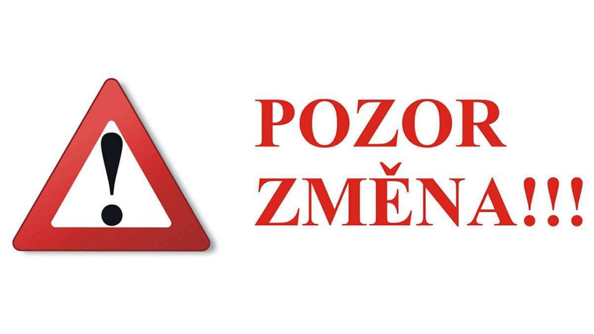 Oznámení o dočasné změně autobusových zastávek v Březové