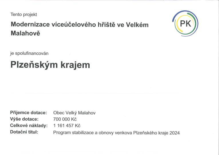 Tento projekt je spolufinancován Plzeňským krajem.
