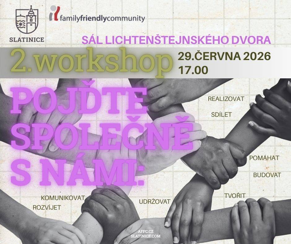 Obec Slatinice pořádá akci zaměřenou na budování silné komunity. Setkání se uskuteční 29. června 2026 v 17:00 v sále Lichtenštejnského dvora a je určeno pro všechny obyvatele, kteří chtějí aktivně přispět k rozvoji svého okolí.