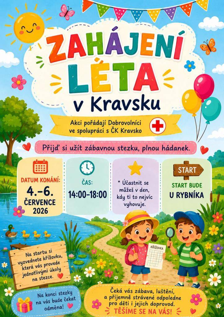4. - 6. července od 14:00 - 18:00 u rybníka