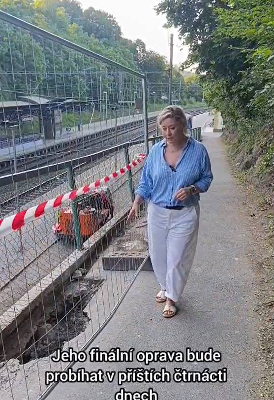 V souvislosti se sanací skalního masivu probíhá oprava havarijního stavu stezky, která byla narušena sesuvem podloží.  Od pondělí 29. 6. budou zahájeny práce na finální opravě nejvíce poškozeného úseku stezky, který byl poslední týdny opatřen zábrany.
