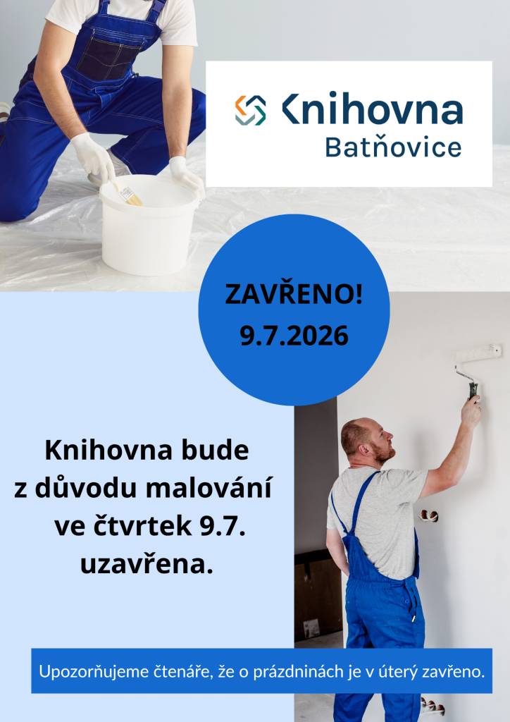 Také připomínáme, že o prázdninách je knihovna v úterky zavřená.   Přejeme všem čtenářům pohodové léto.
