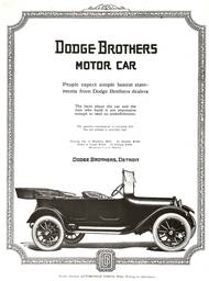 Dodge Brothers (později jen Dodge) patřil k cenově dostupnějším značkám, ale přesto nabízel startér už od roku 1914