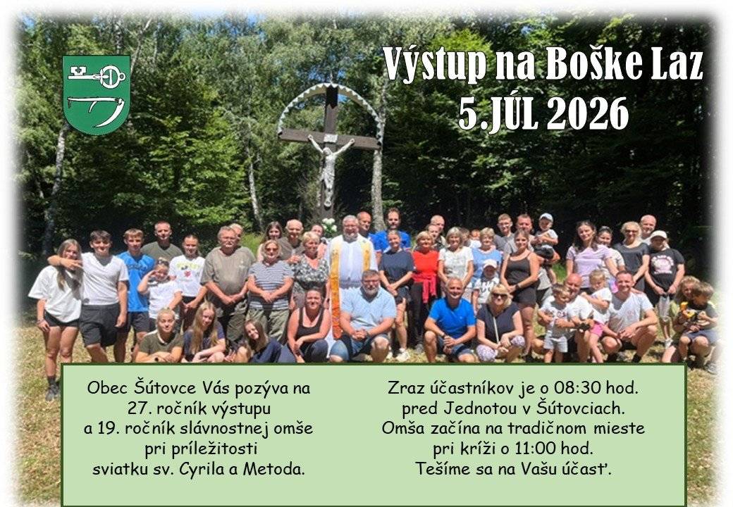 Príďte s nami prežiť príjemné dopoludnie v krásnom prostredí, spojené so spoločným stretnutím, svätou omšou a zachovávaním našich tradícií. Po svätej omši bude pripravené spoločné opekanie, preto neváhajte a vezmite so sebou rodinu, priateľov i dobrú náladu. Tešíme sa na stretnutie s vami! 😊