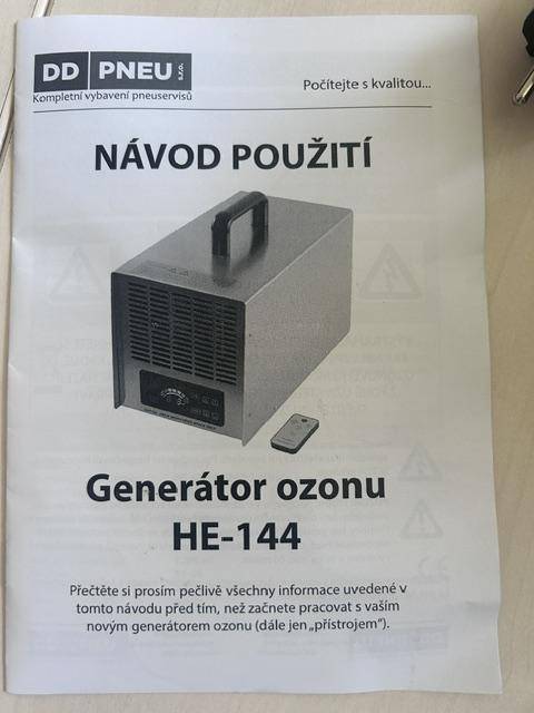 Prodej generátoru ozonu 28000 mg/h za minimální cenu 5 000 Kč.